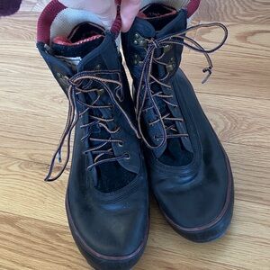 Gant Black Navy Blue Leather Boots